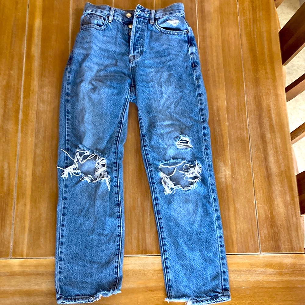 distressed pacsun boyfriend jeans!!